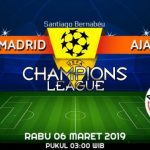 Prediksi Skor Bola Real Madrid vs Ajax 06 Maret 2019